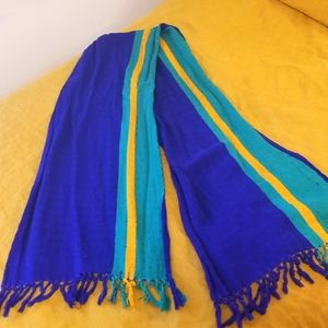 🌸2 for $10🌸 72 inch Guatemalan handmade cotton scarf